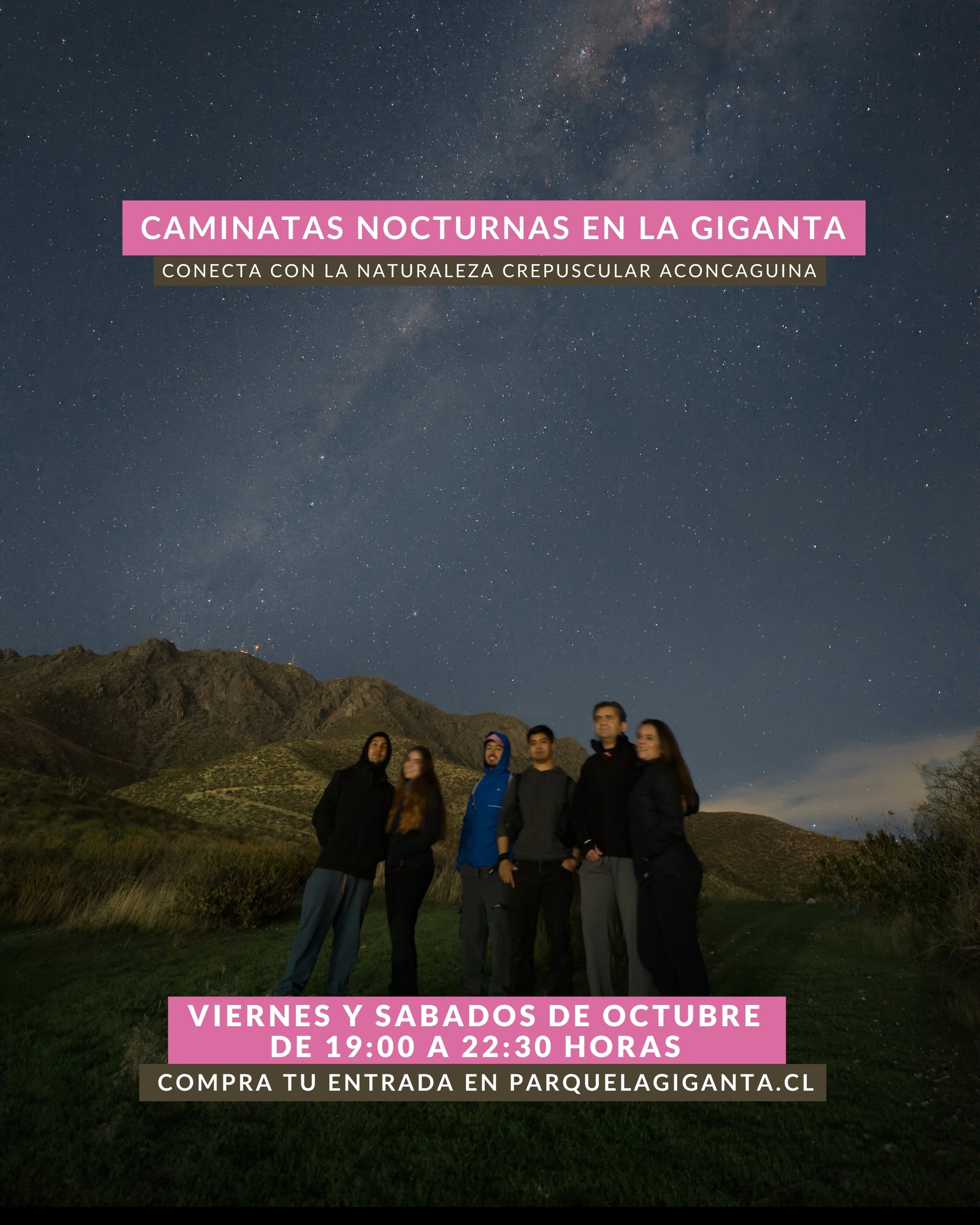 Caminatas Nocturnas en Parque La Giganta