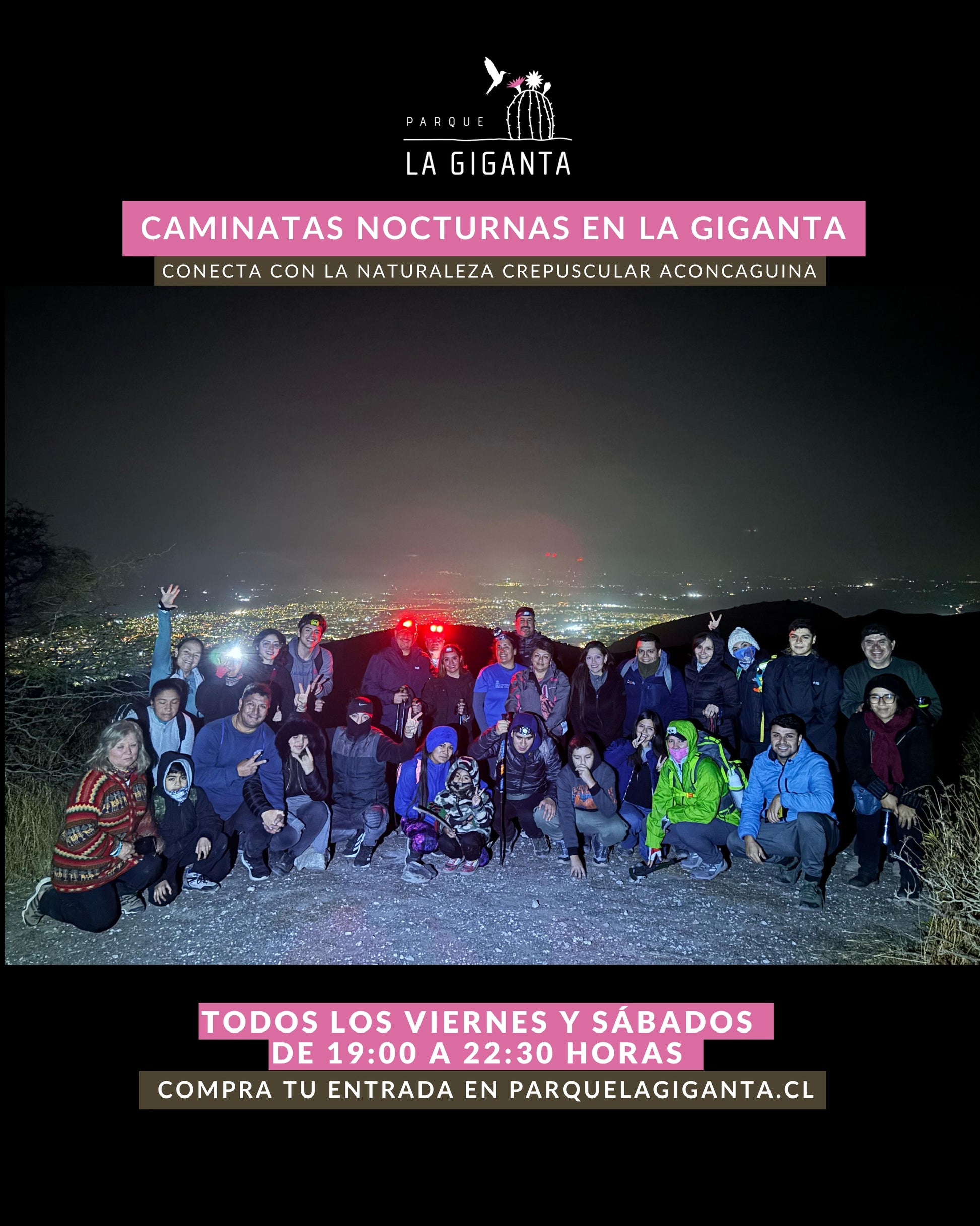Caminatas Nocturnas en Parque La Giganta